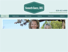 Tablet Screenshot of kennethguessdds.com